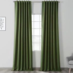 Set of 2 Green Room Darkening Curtains